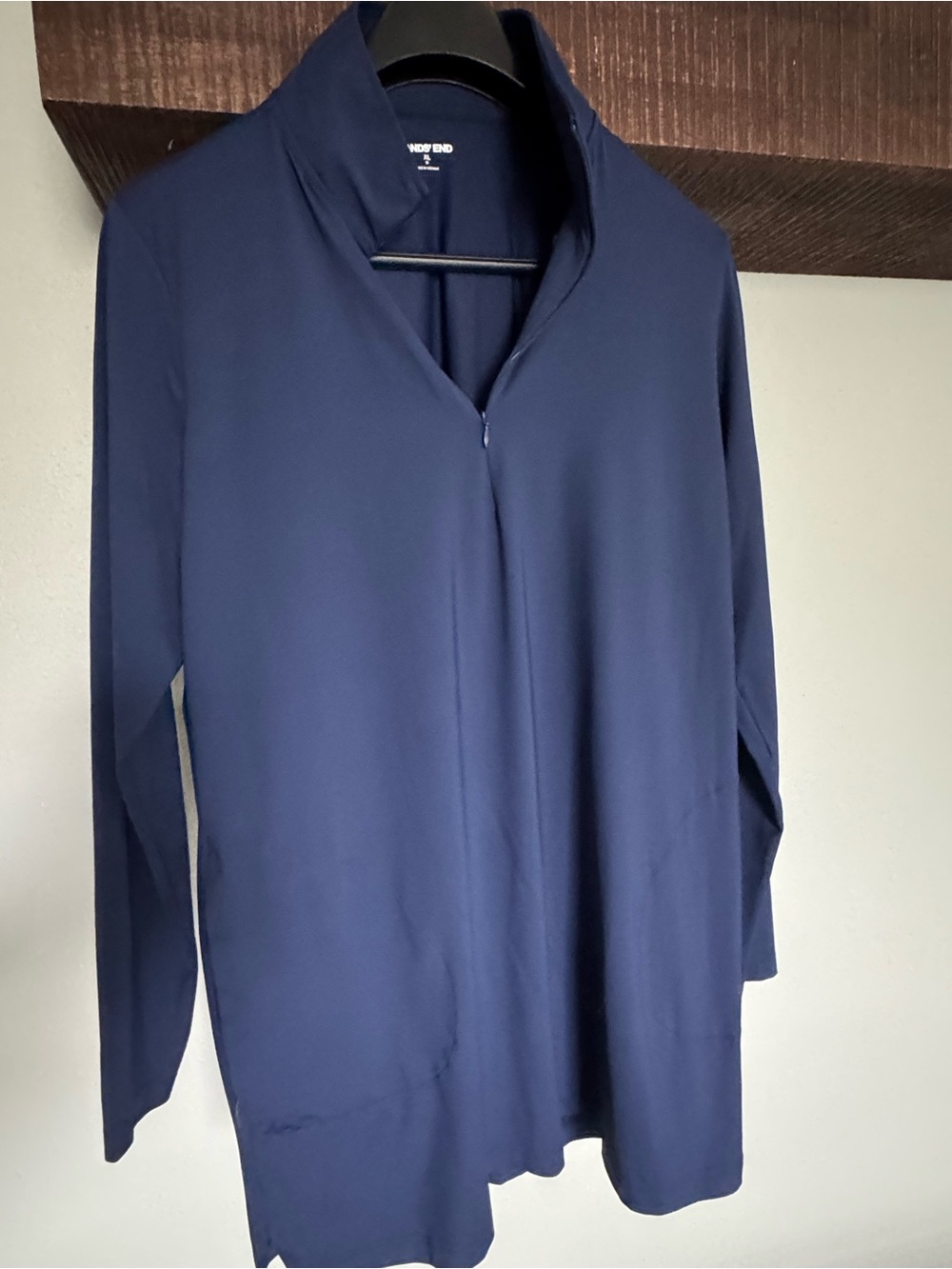 Lands' End Navy Logo Tee - XL